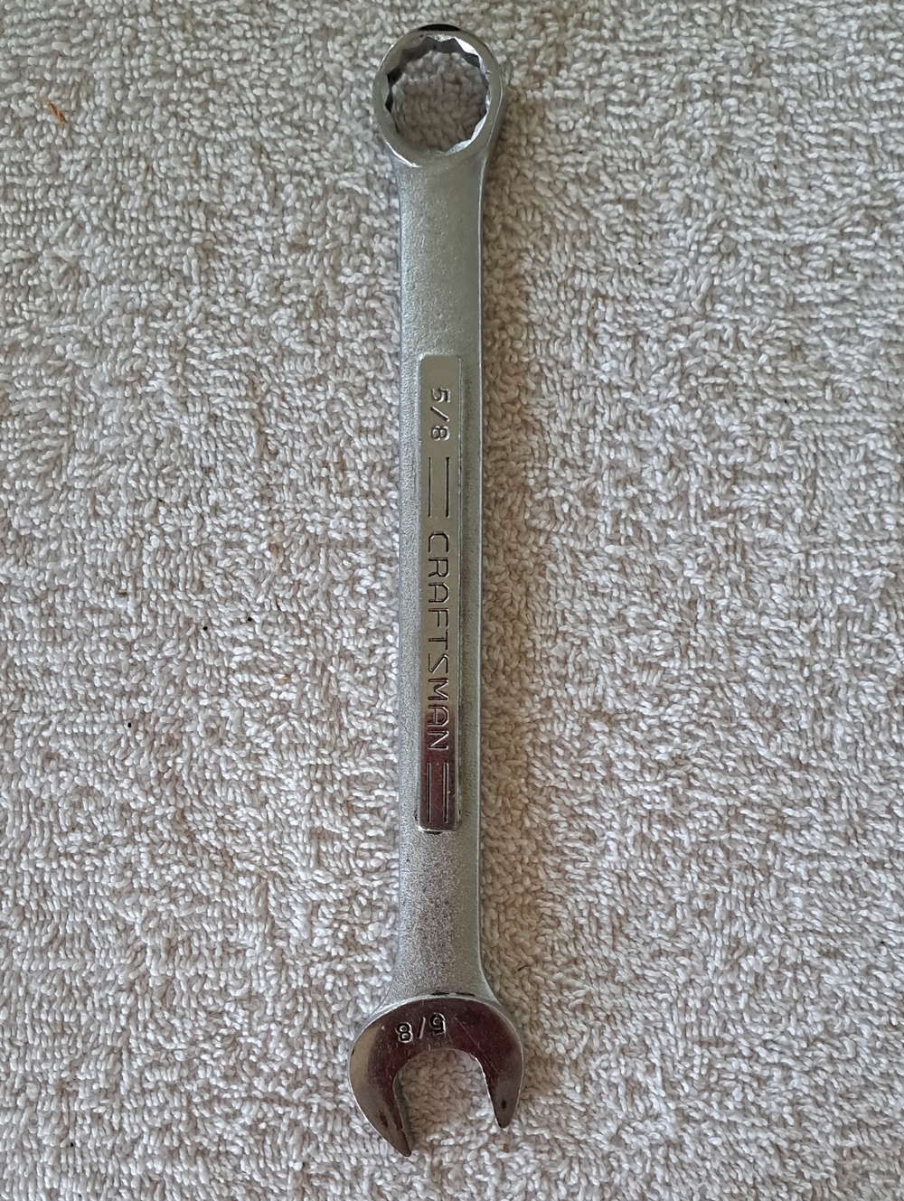 Vintage Craftsman 5/8" 12 "V" Point Combination Wrench-"USA" Length 7-7/8"
